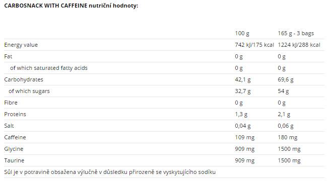 Carbosnack cu Cofeina Plic 18 x 55 grame
