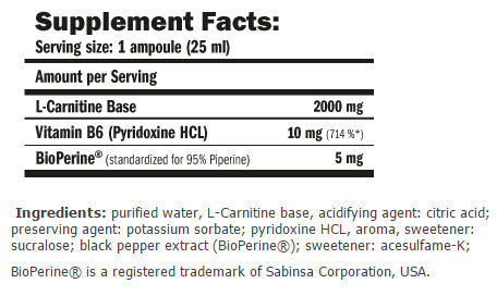 CarniLine ® Pro Fitness 2000 / 25 ml. / 1 Amperi.