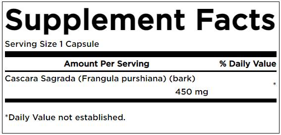 Cascara Sagrada 450 mg 100 capsule