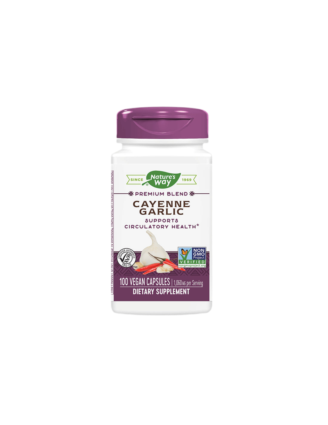 Usturoiul Cayenne - 100 capsule