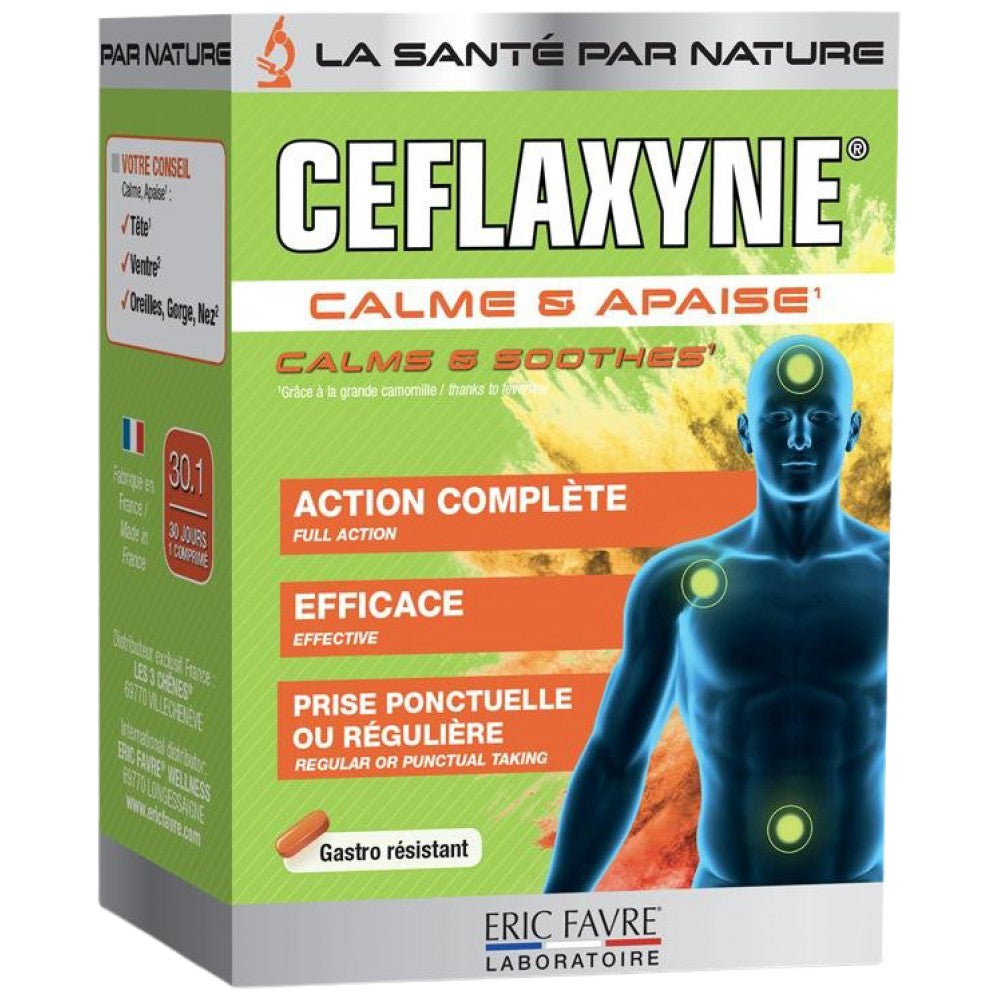 Ceflaxyne® | Calmează și calmează durerea naturală - 30 tablete