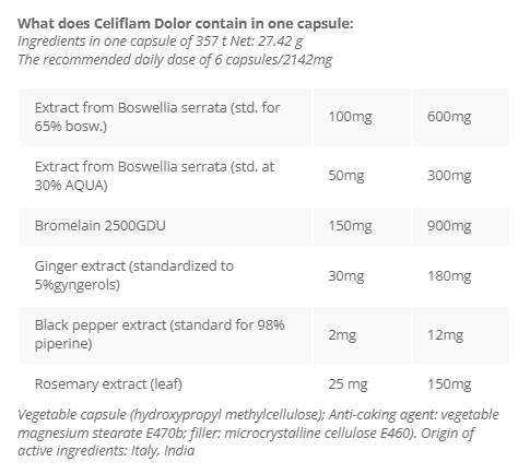 Celiflam Dolor - 60 capsule