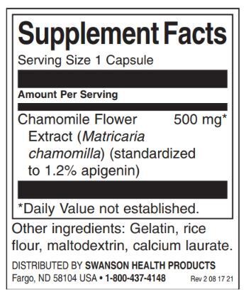 Extract de floare de mușețel 500 mg | Apigenină standardizată - 60 capsule