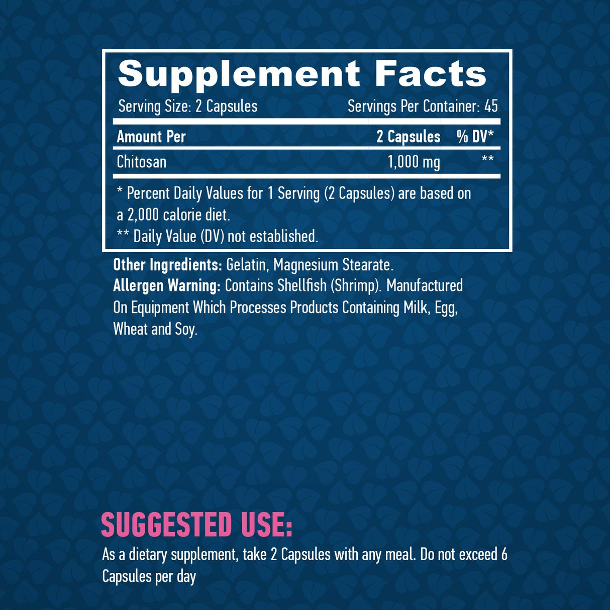 Chitosan 500 mg. / 90 Caps.