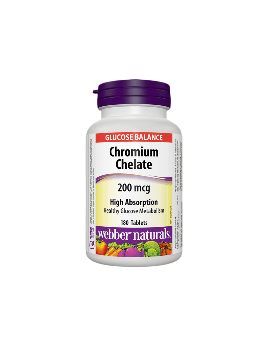 Chelat de crom/Crom (chelat) 200 mcg x 180 comprimate