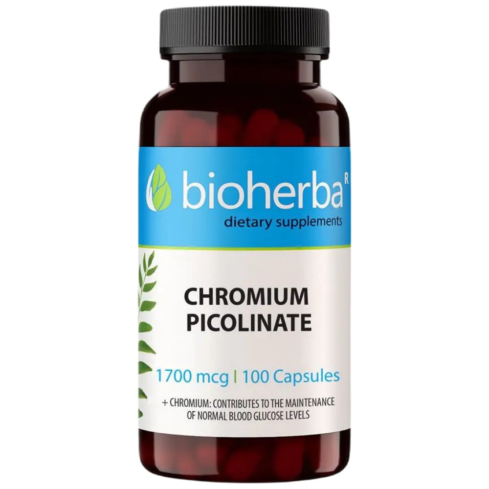 Picolinat de crom 200 mcg - 100 capsule
