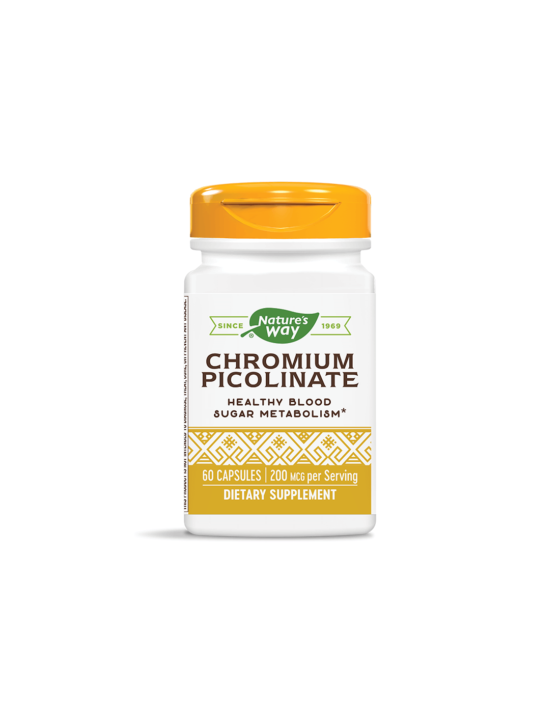 Picolinat de crom 200 mcg - 60 capsule
