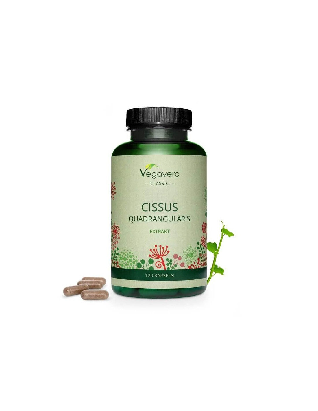 Cissus Quadrangularis, 120 capsule, 100% Vegan Vegavero