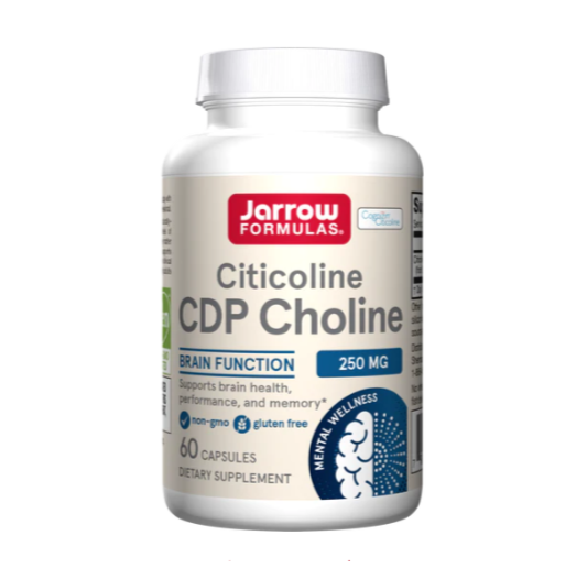 Citicolină (CDP-colină) 250 mg / 60 capsule.