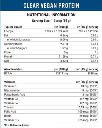 Proteine vegane clare - 600 de grame