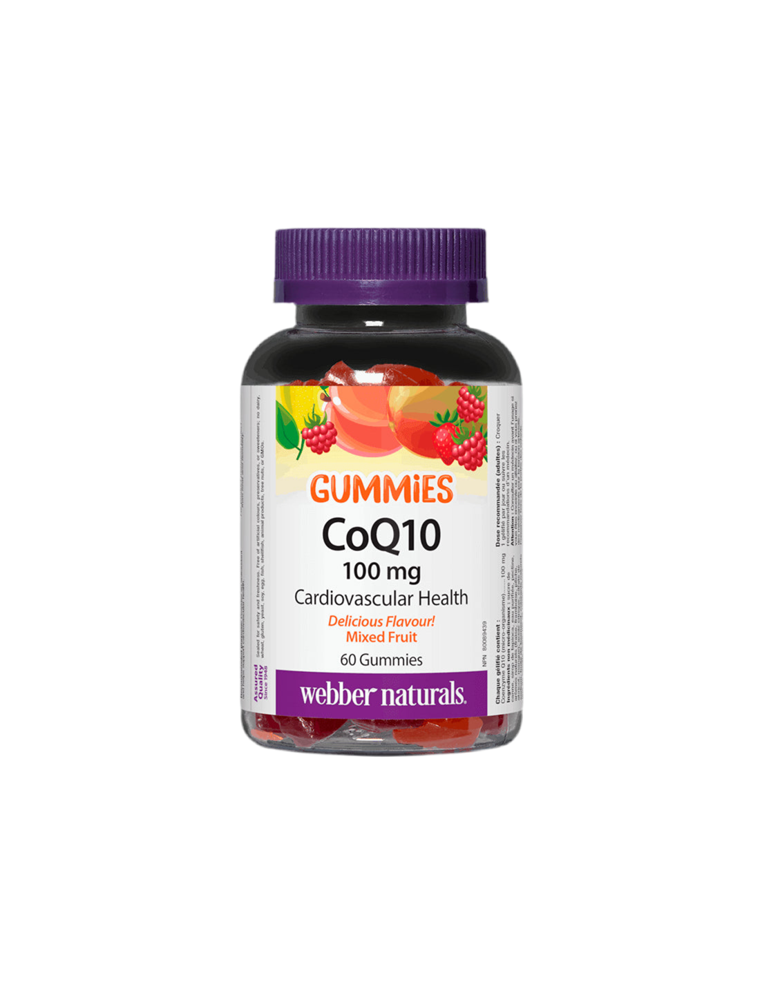 Gummie CoQ10 / Coenzima Q10 100 mg, 60 tablete de jeleu Webber Naturals