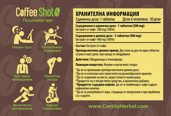 Coffee Shot 30 capsule
