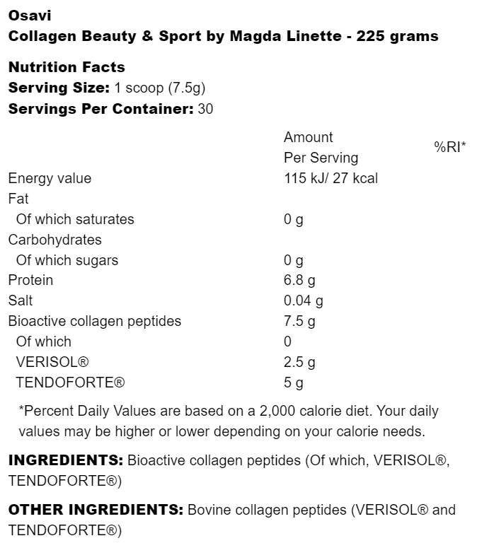 Colagen Beauty & Sport by Magda Linette - 225 grame