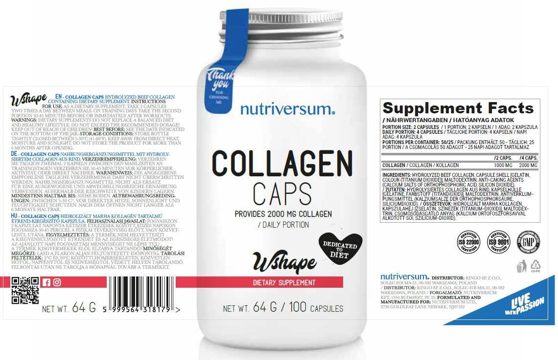 Capsule de colagen 500 mg - 100 capsule
