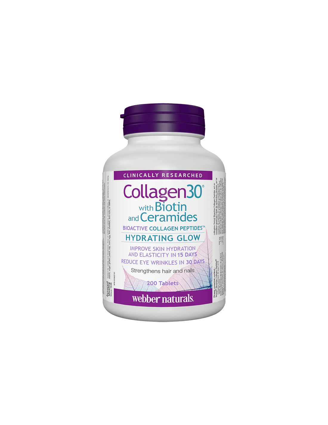 Collagen30® cu biotină și ceramide / Colagen (peptide bioactive de colagen) cu biotină și ceramide, 200 tablete