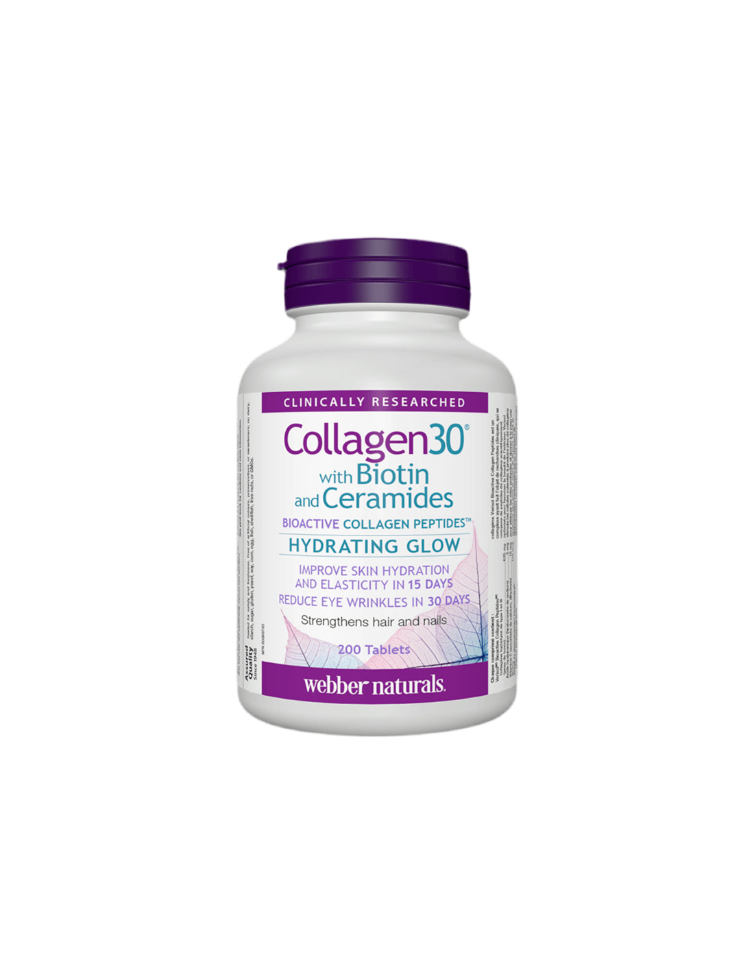 Collagen30® cu biotină și ceramide / Colagen (peptide bioactive de colagen) cu biotină și ceramide, 200 tablete