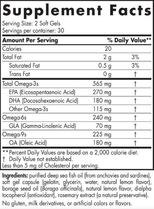 Omega complet 565 mg - 60 capsule moi