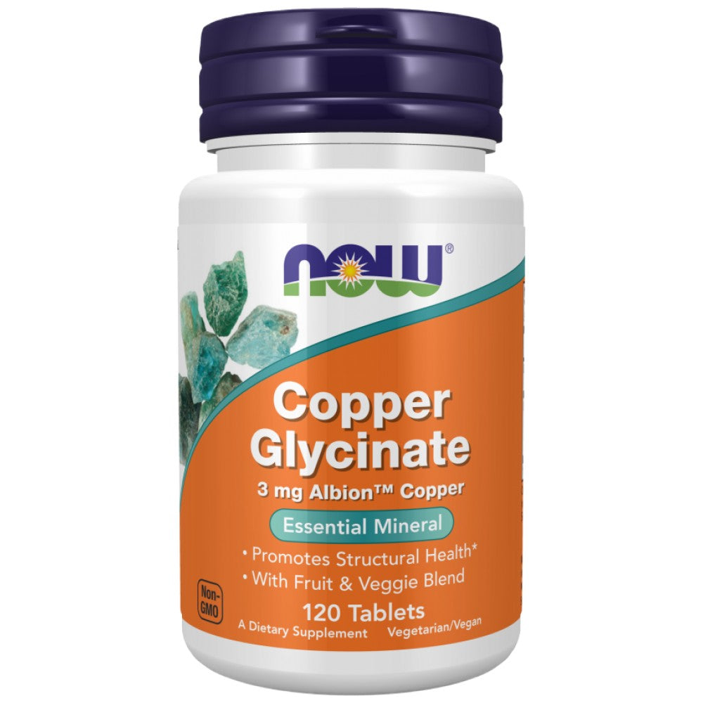 Glicinat de cupru 3 mg | Bisglicinat de cupru Albion™ - 120 tablete