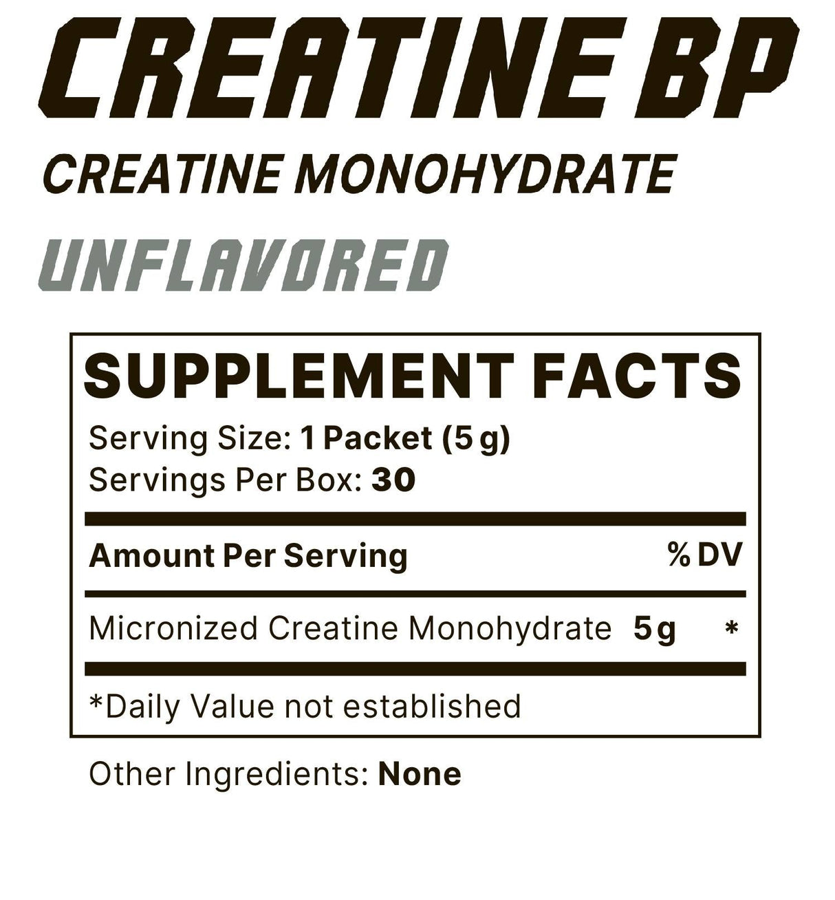 Plicuri cu creatină BP | Creapure® - 30 x 5 grame