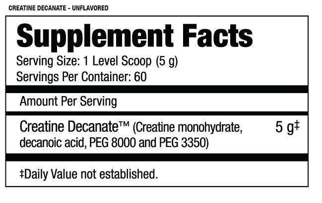 Decanat de creatină - 300 de grame