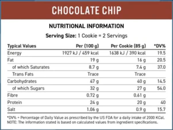 Cookie critic | Fursec indulgent bogat in proteine - 85 grame