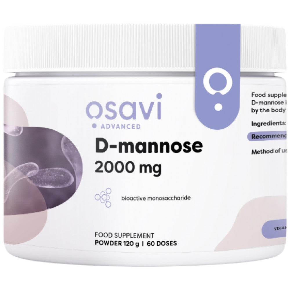 D-Manoză pulbere 2000 mg - 120 grame