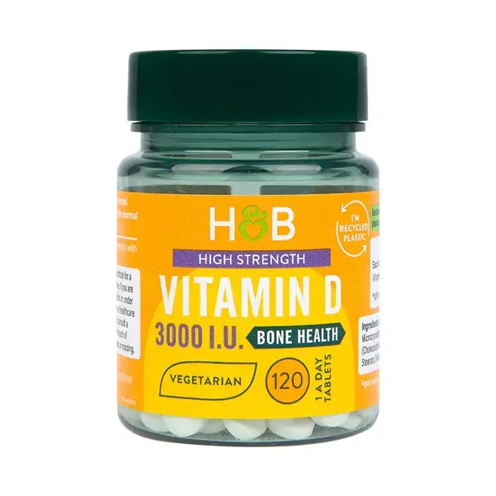Vitamina D (Vitamina D 3000 UI) 75 mcg 120 comprimate HOLLAND & BARRETT