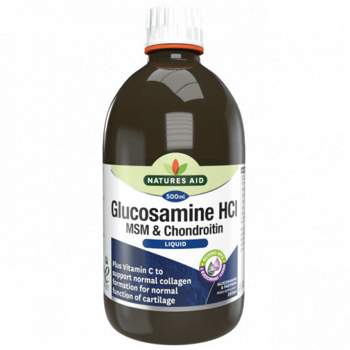 Formula lichida concentrata pentru articulatii sanatoase cu glucozamina, MSM si condroitina (Glucozamina, MSM si condroitina lichid) 500 ml NaturesAid