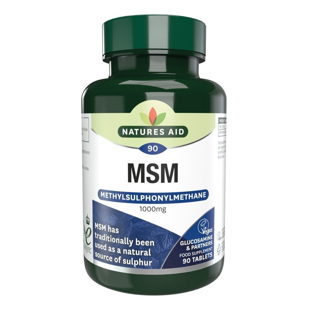 Metilsulfonilmetan MSM (Metilsulfonilmetan MSM) 1000 mg 90 comprimate NaturesAid