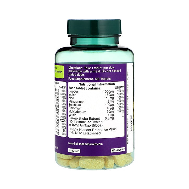 Multivitamine si minerale pentru adulti ABC-Z 50+ 120 tablete HOLLAND & BARRETT