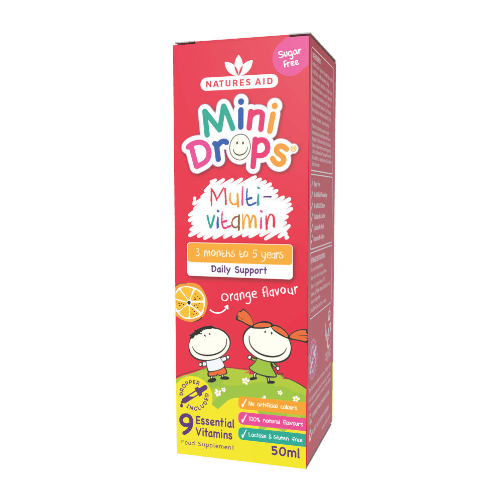 Picaturi multivitamine pentru copii (Mini Drops Multi-vitamin) 50ml NaturesAid