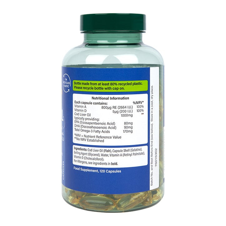 Ulei de ficat de cod 1000 mg - 120 capsule de gel