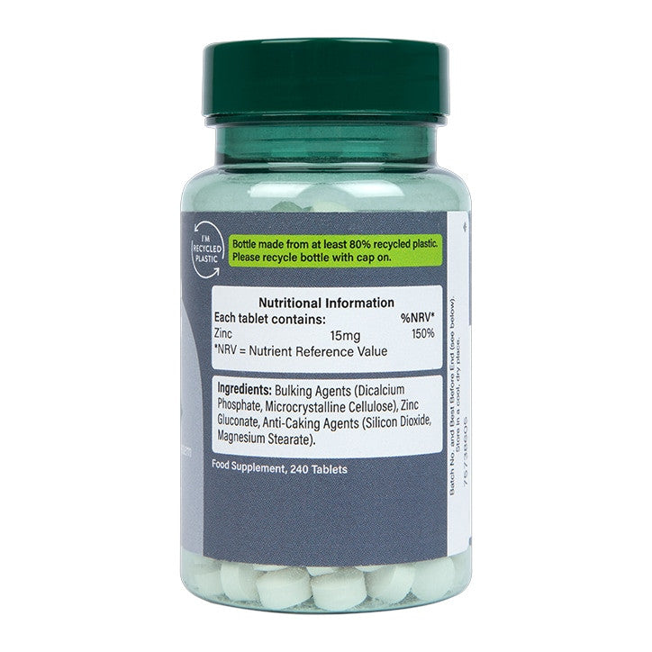 Gluconat de zinc 15 mg / concentrație mare - 240 tablete
