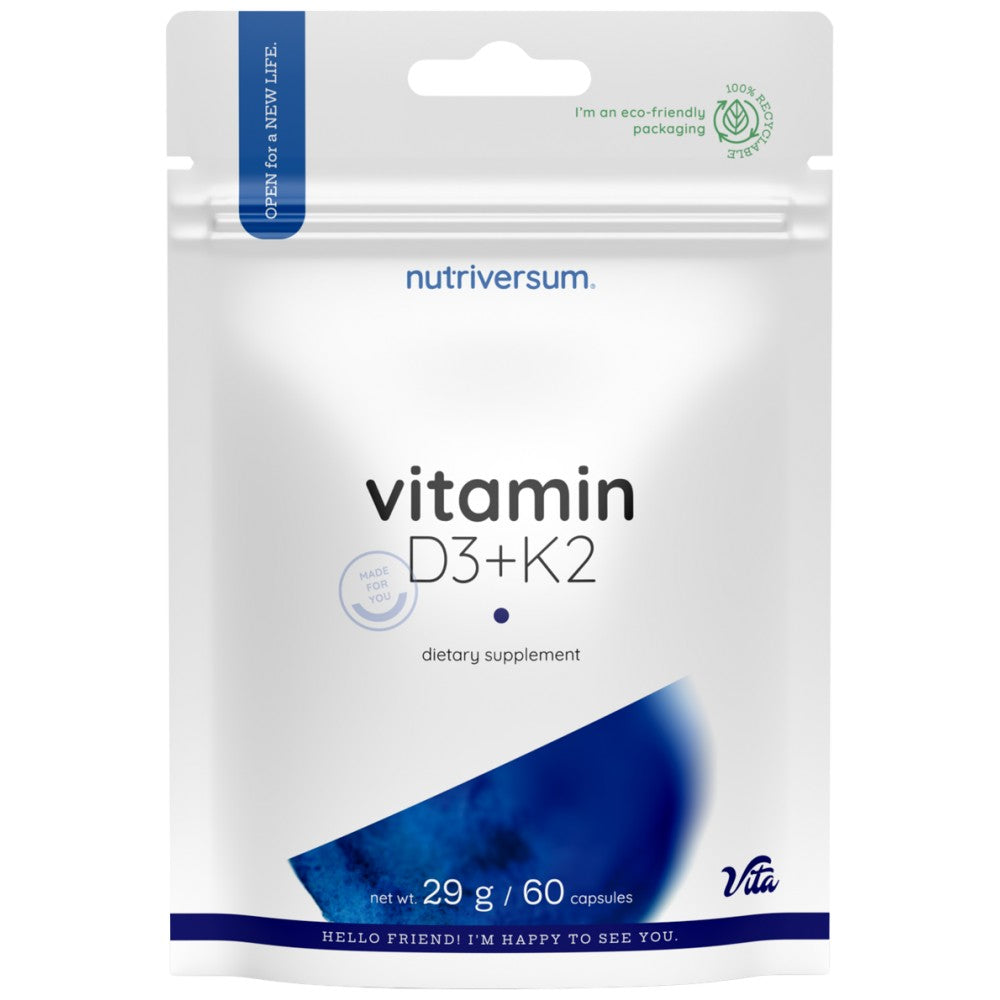 Vitamina D3 + K2 60 capsule