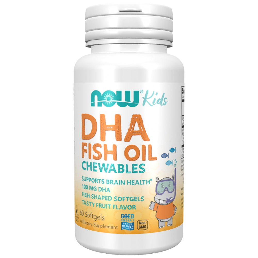 DHA 100 mg pentru copii masticabili - 60 tablete masticabile