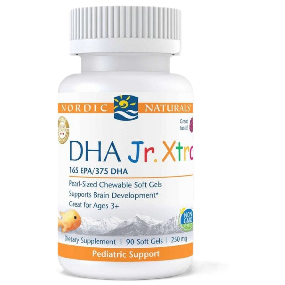 DHA Junior Xtra | 165 mg EPA și 375 mg DHA - 90 capsule de gel