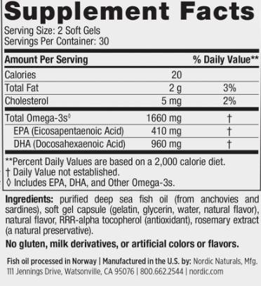 DHA Xtra 1660mg - 60 capsule de gel