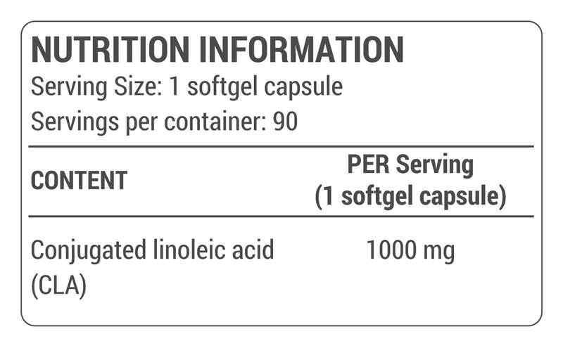 CLA 1000 mg - 90 capsule moi
