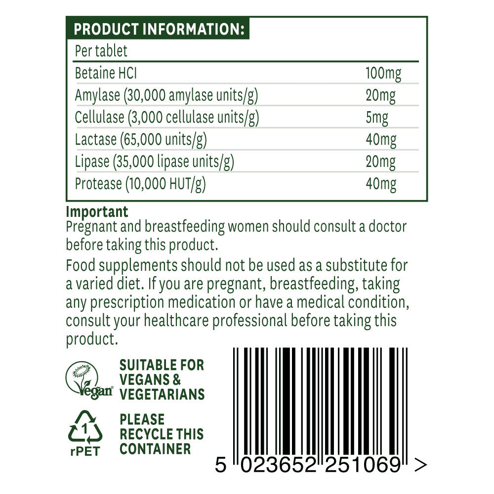 Enzime digestive (Complex de enzime digestive) 60 tablete NaturesAid