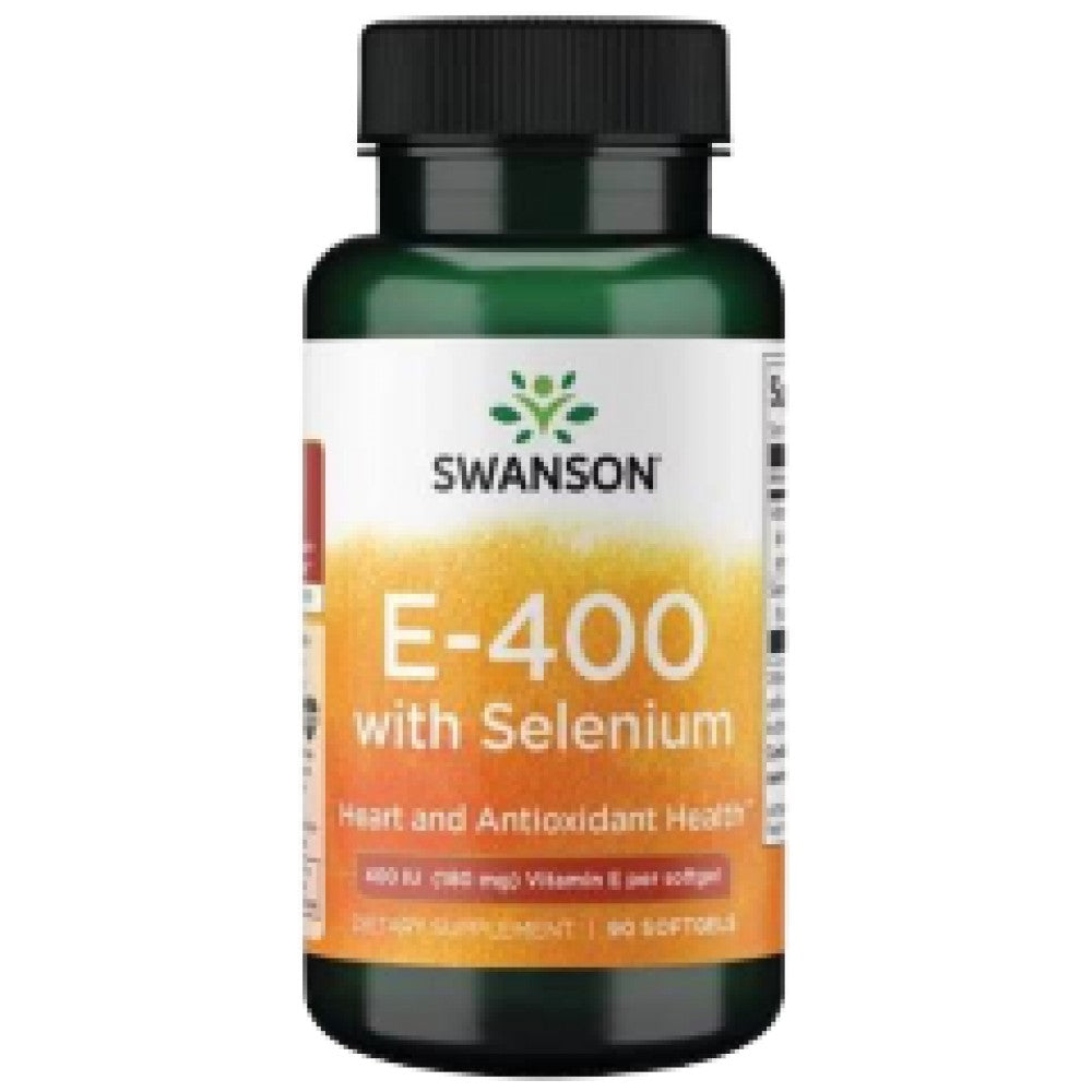 E cu seleniu 400 UI - 90 capsule de gel
