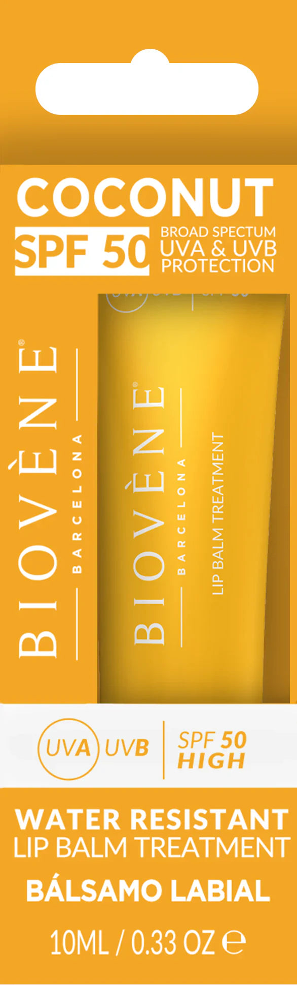 Balsam de buze de protecție solară cu nucă de cocos SPF 50 - 10 ml