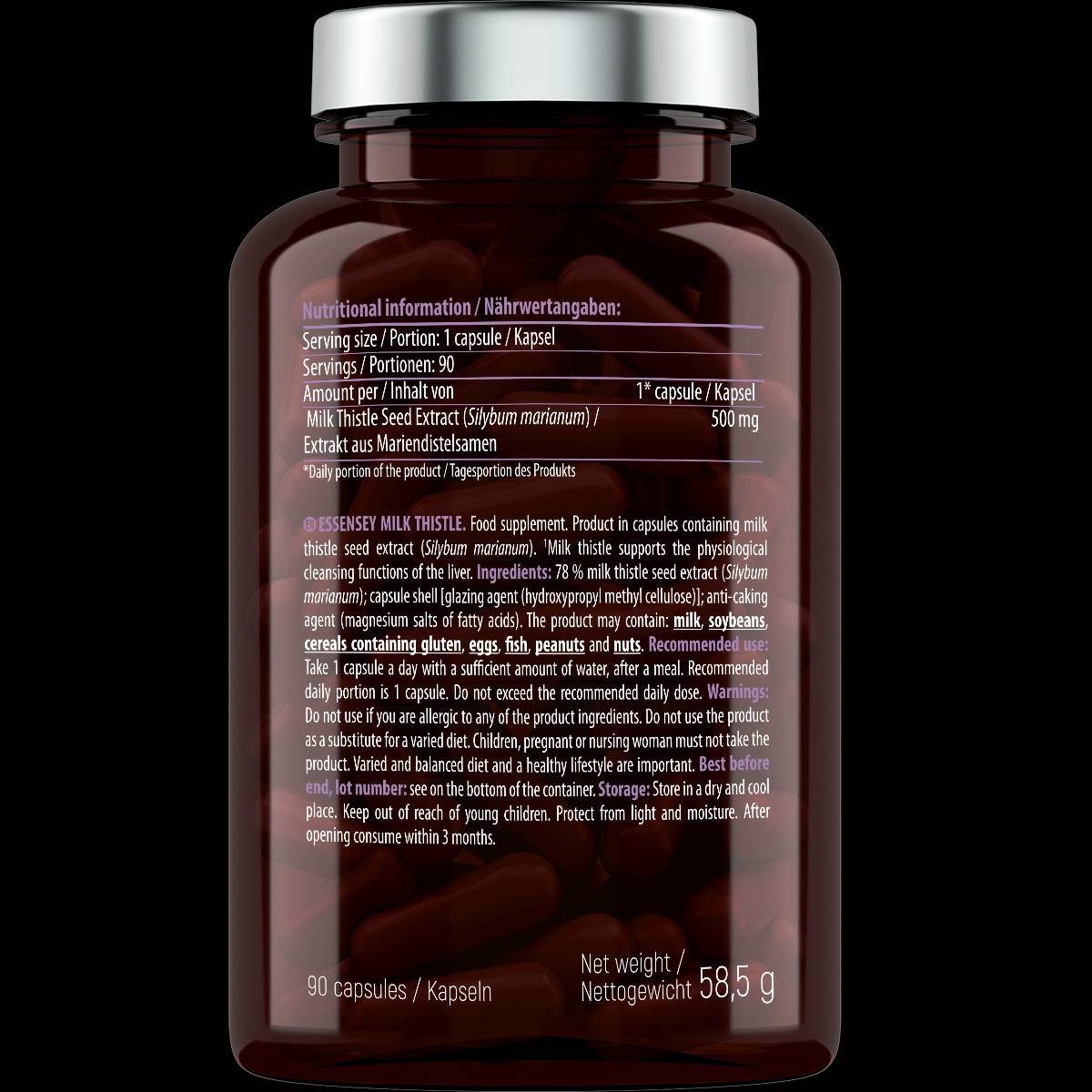 Ciulin de lapte 500 mg - 90 capsule