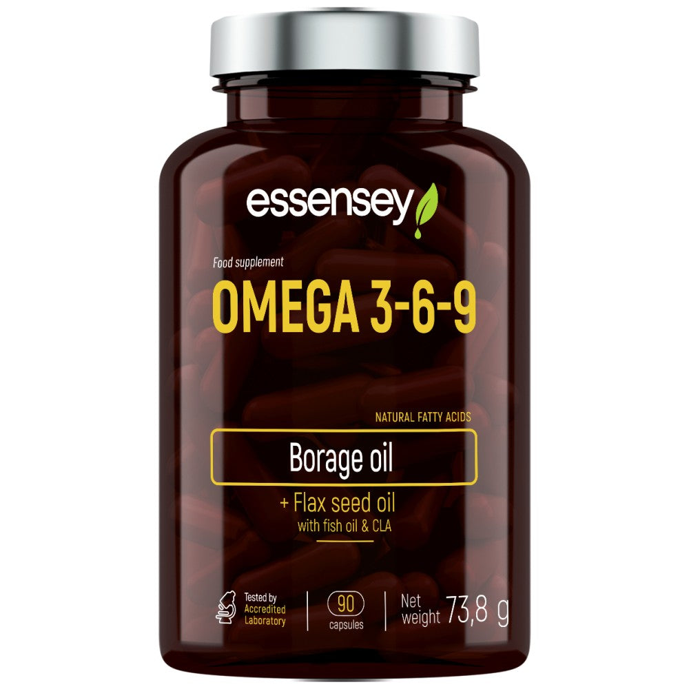 Omega 3-6-9 cu ulei de pește - 90 capsule de gel