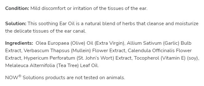 Uleiul urechii | Amestec de plante calmante - 30 ml
