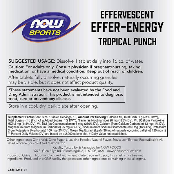 Effer-Energy / Efervescent Energy - 10 tablete solubile