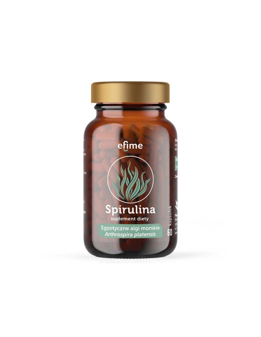 Pentru anemie feripriva si oboseala - Spirulina Efime, 380 mg x 60 capsule