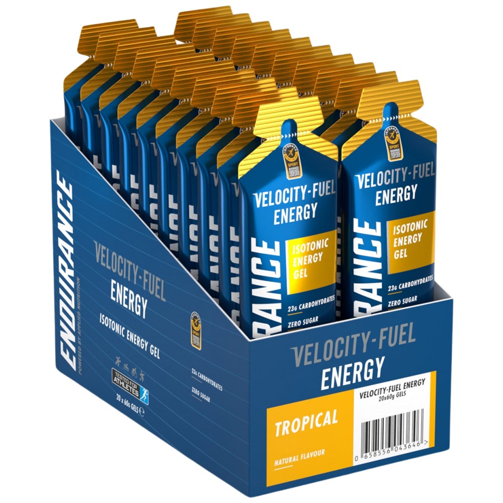 Gel energetic izotonic Endurance Energy - 20 x 60 grame