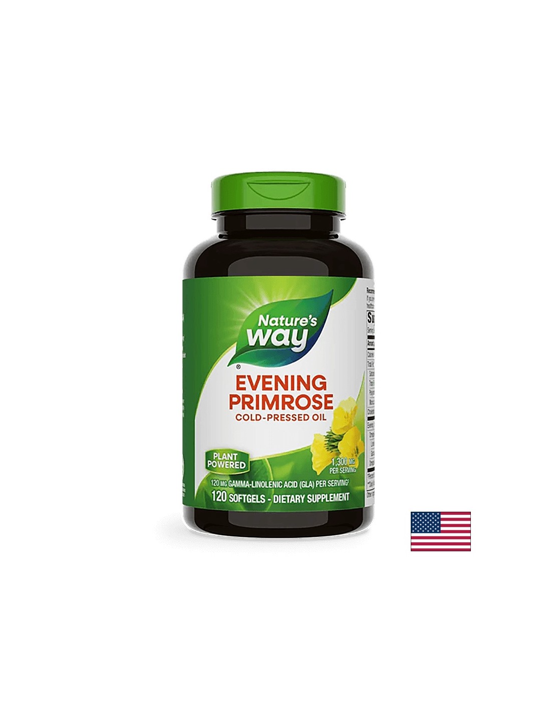 Evening Primrose 10% GLA 1300 mg x 120 capsule moale Nature's Way