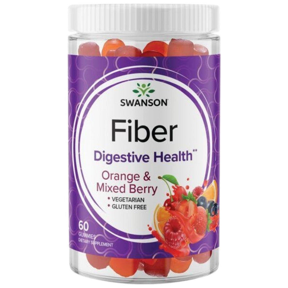 Gumii de fibre | Orange & Mix Berry - 60 de tablete masticabile