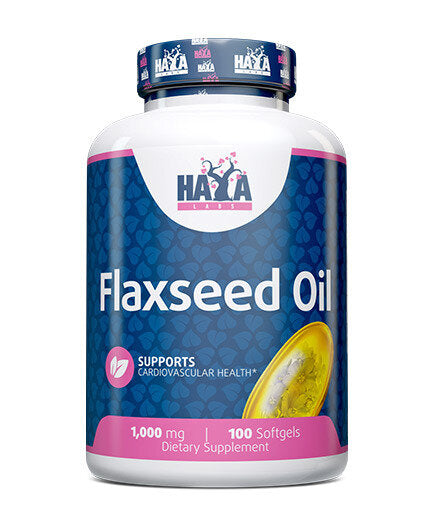 Ulei din semințe de in organic 1000 mg. / 100 capsule moi